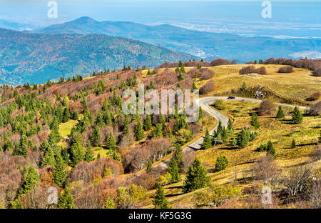 The Col du Grand Ballon, a mountain pass in the Vosges Mountains - Alsace, France Stock Photo