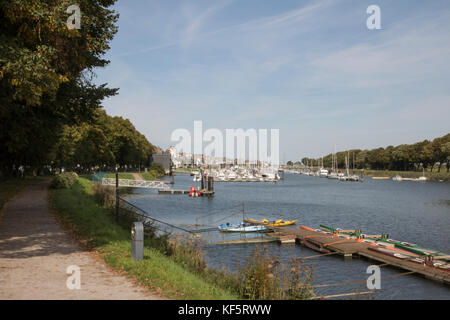 Harbour, St Valery sur Somme, Picardy, France Stock Photo