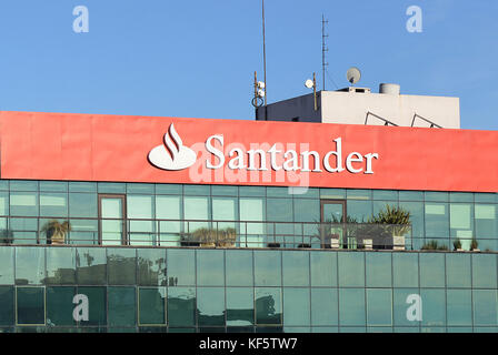 Santander bank Montevideo Uruguay Stock Photo