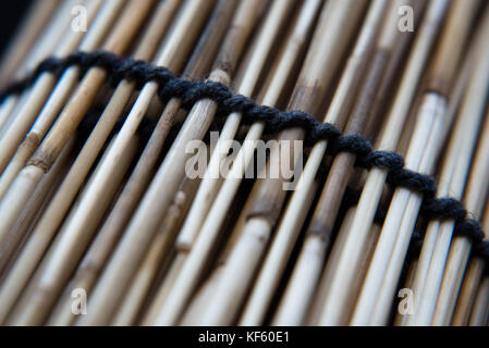 close up of reed screen Stock Photo
