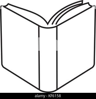 Open book linear sign. Book symbol icon. Vector illustration Stock ...