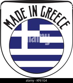 Made in Greece rubber stamp Stock Vector