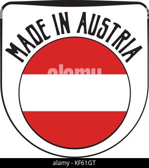 Made in Austria sign Stock Vector