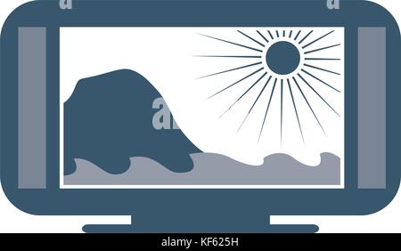 Wide screen TV Stock Vector