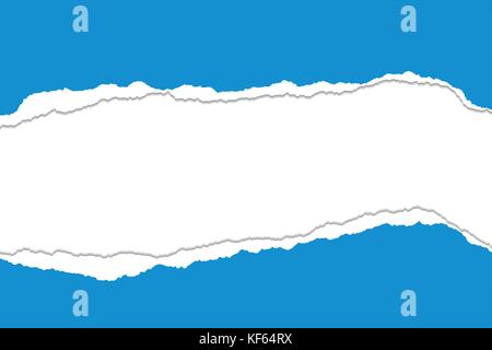 Vector illustration of torn paper strips with space for text Stock Vector