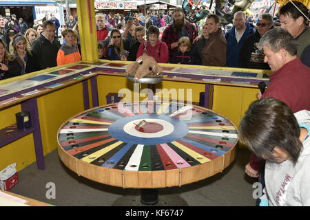 Alaska State Fair, Palmer, Alaska, USA, gambling, game, games, skill, chance, fair, amusement, amusement park, carnival, carnival game, risk, bet, Stock Photo