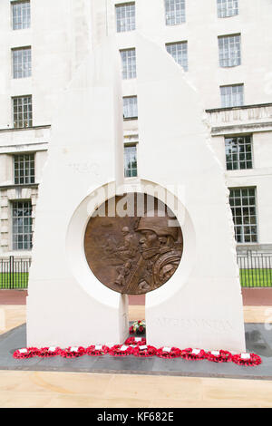 Memorial to the fallen of the Iraq and Afghanistan Wars in London, England. Stock Photo