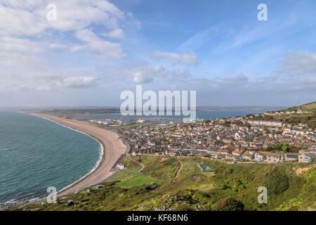 Chesil Beach, Isle of Portland, Dorset, England, United Kingdom Stock Photo