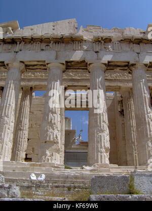 The Parthenon. East façade view without scaffolding. Stock Photo