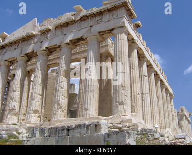 The Parthenon. East façade view without scaffolding. Stock Photo