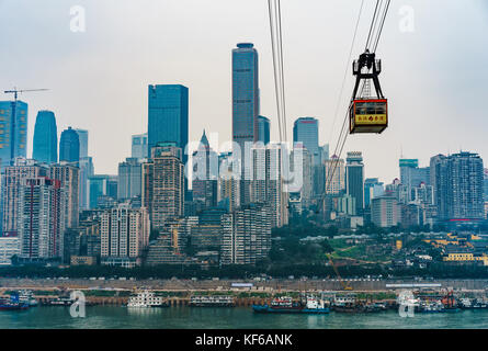 Yangtze River Construction in Chongqing City,China Stock Photo