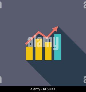 Graph icon Stock Vector