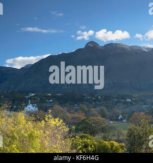 View of Swellendam, Western Cape, South Africa Stock Photo