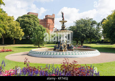 The Fountain in Vivary Park, Taunton, Somerset, England, United Kingdom Stock Photo