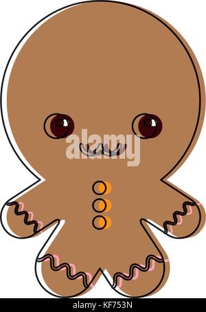 ginger man icon over white background vector illustration Stock Vector