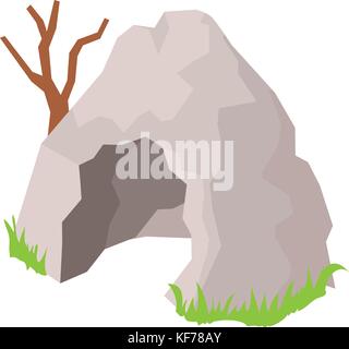 Cave icon, isometric style Stock Vector