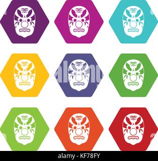 Religious avatar icon set, color outline style Stock Vector Image & Art ...