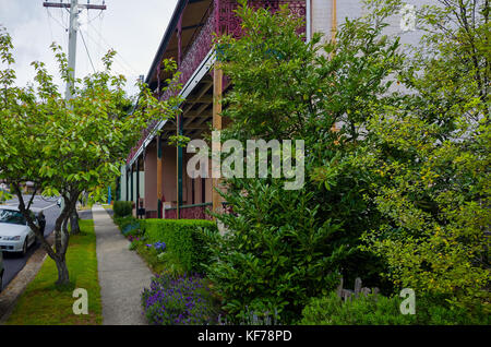 Old historical residential buildings in Australia Stock Photo