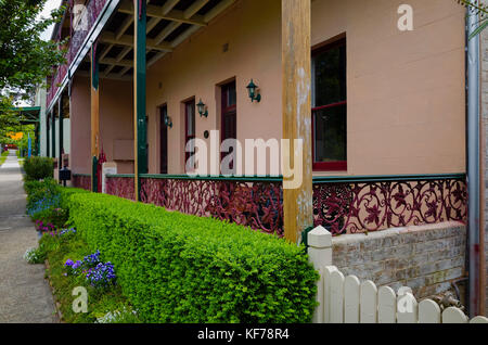 Old historical residential buildings in Australia Stock Photo