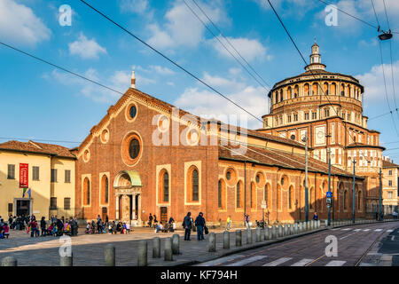 Santa Maria delle Grazie church, Milan, Lombardy, Italy Stock Photo