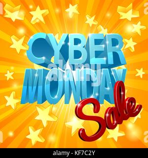 Cyber Monday Sale Stock Vector