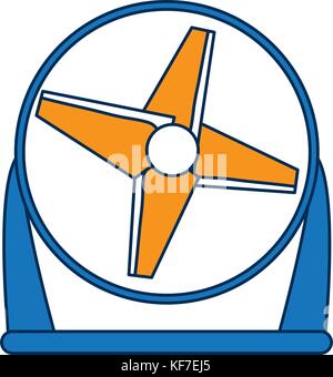 fan icon over white background vector illustration Stock Vector