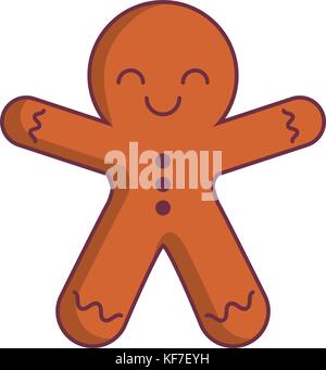 ginger man icon over white background vector illustration Stock Vector