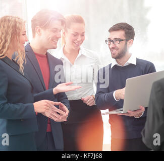 Business team working together to achieve better results Stock Photo