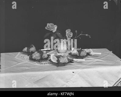 A photo of a cooking display taken for Mrs. Brooks Smith's Weekly
