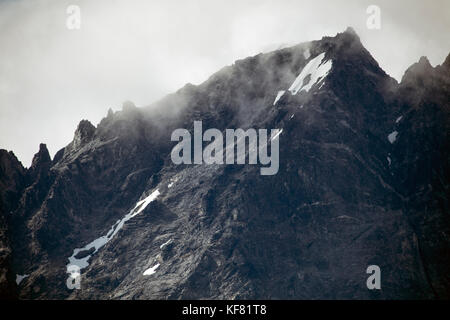 USA, Alaska, Redoubt Bay, Big River Lake, mountains surrounding Redoubt Bay Stock Photo