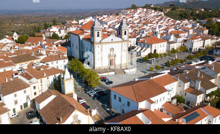 Santa Maria da Devesa church, Castelo de Vide, Portugal Stock Photo