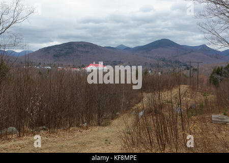 RiverWalk Resort at Loon Mountain in Lincoln, New Hampshire. Stock Photo