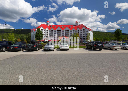 RiverWalk Resort at Loon Mountain in Lincoln, New Hampshire. Stock Photo