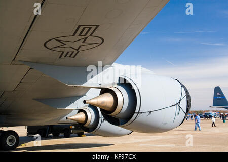 Boeing E-6B Mercury communication and reconnaissance aircraft on display at the Airpower Arkansas 2006 at the Little Rock Air Force base, Arkansas, AR Stock Photo