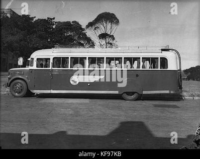 29334 Entrance Red Bus Service Properts Body Works Stock Photo