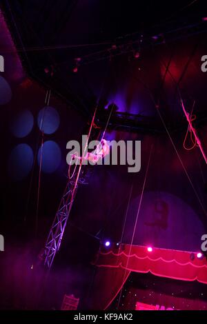 circus sway pole trapeze artist Stock Photo