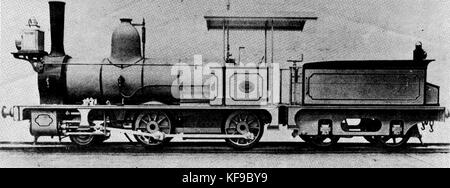 A10 class steam locomotive no. 36, built at Ipswich workshops in 1877 ...