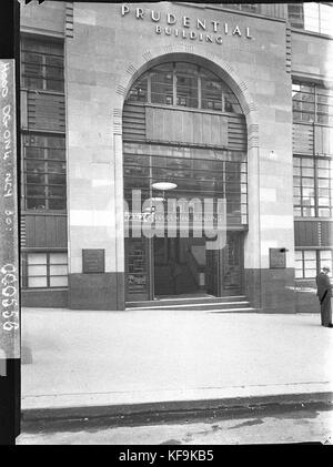 12282 The entrance archway Prudential Building taken for Building Publishing Co Stock Photo