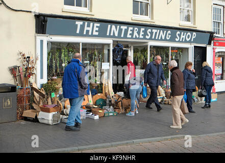 the interesting shop, fakenham, norfolk, england Stock Photo