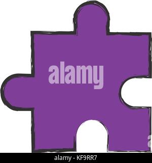 jigsaw puzzle icon over white background vector illustration Stock ...