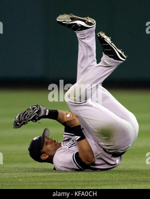 Gary Sheffield of the New York Yankees bats during 8-6 loss to the Los  Angeles Angels of Anaheim at Angel Stadium in Anaheim, Calif. on Saturday,  July Stock Photo - Alamy