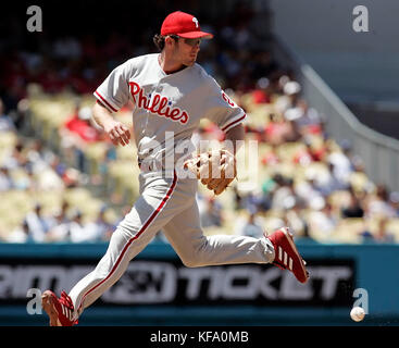 Los Angeles Dodger's Chase Utley during a baseball game against the ...