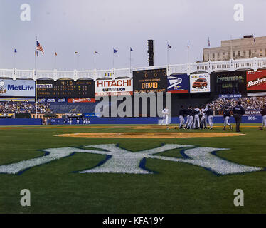 The center field scoreboard and video screen the new Yankee Stadium Bronx  New York USA Stock Photo - Alamy