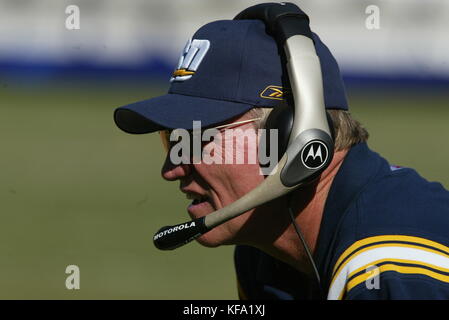 14 September 2003: Marty Schottenheimer, head coach of the San Diego Chargers during a  game at Qualcomm Stadium in San Diego, CA. Mandatory Credit: Francis Specker Stock Photo