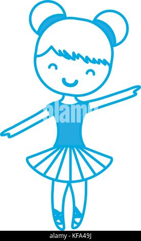 ballet ballerina icon over white background vector illustration Stock Vector