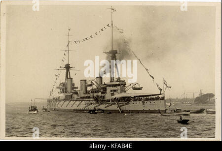 Flagship of the Royal Australian Navy, HMAS Australia, Sydney Harbour, between 1913 1924 unknown photographer Stock Photo