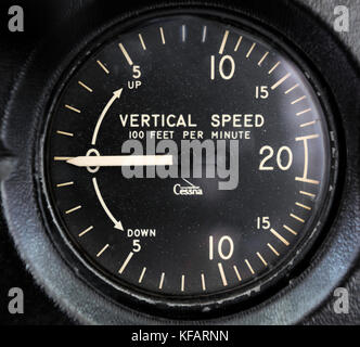 Vsi Instrument analogue vertical speed indicator of an aircraft Stock Photo - Alamy