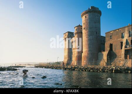 Italy, Lazio Region, Santa Marinella, St. Severa Castle Stock Photo - Alamy