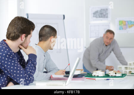 students in class Stock Photo