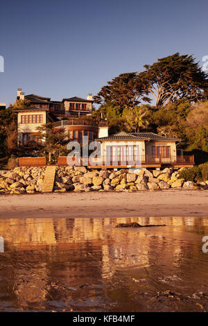 USA, California, Malibu, Cindy Crawford's home, El Pescador Beach Stock Photo